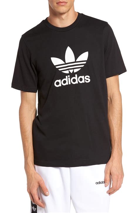 adidas originals bf trefoil tee zwart|adidas trefoil oversized tee.